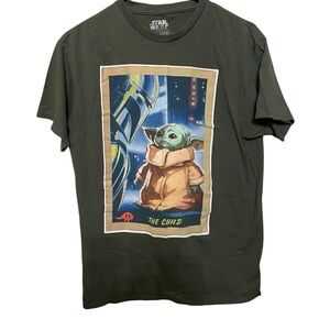 Star Wars The Child Dark Green Tee Mad engine collab sz medium